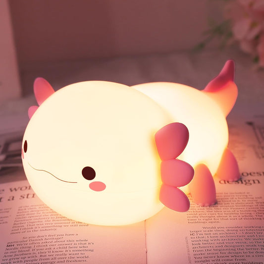 🌸💛Cute Axolotl Touch-Control Night Light 💛🌸